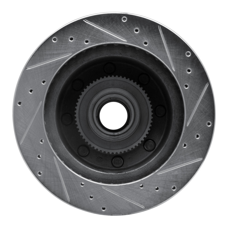 Picture of R1 95-07 Ford E-350 Econoline Front Left Drilled & Slotted Silver Brake Rotor