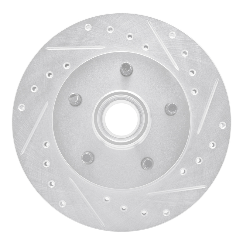 Picture of R1 95-97 Ford Ranger (USA/Canada) Front Right Drilled & Slotted Silver Brake Rotor