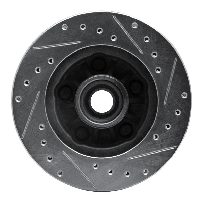 Picture of R1 95-97 Ford Ranger (USA/Canada) Front Left Drilled & Slotted Silver Brake Rotor