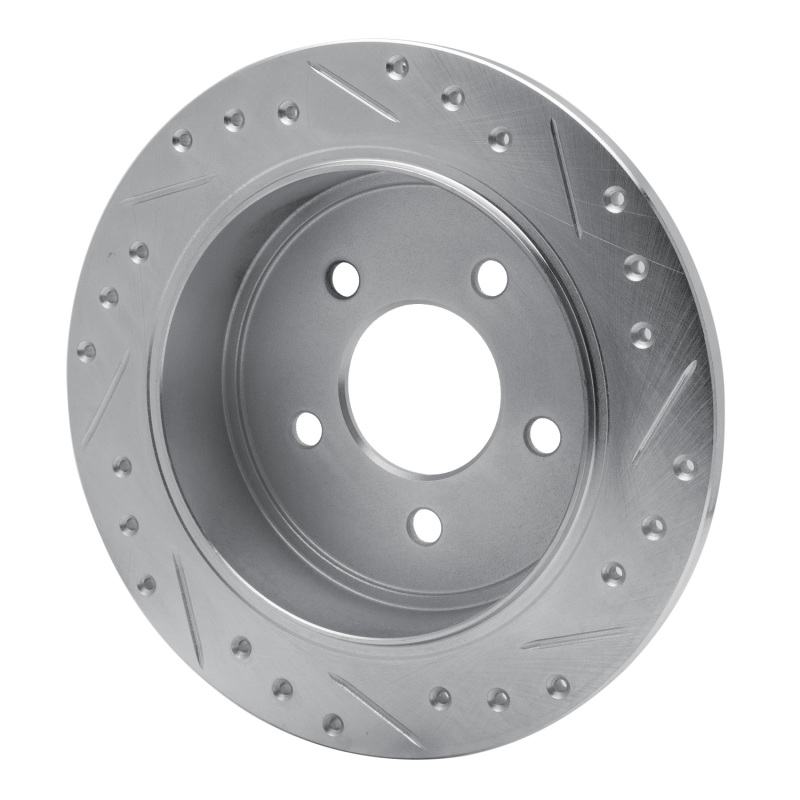 Picture of R1 95-02 Ford Explorer Rear Left Drilled & Slotted Silver Brake Rotor