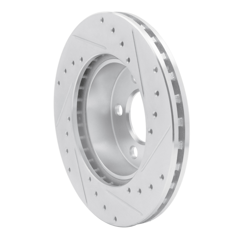 Picture of R1 95-02 Ford Explorer Front Left Drilled & Slotted Silver Brake Rotor