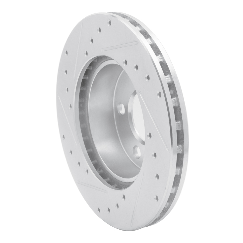 Picture of R1 95-02 Ford Ranger (USA/Canada) Front Right Drilled & Slotted Silver Brake Rotor