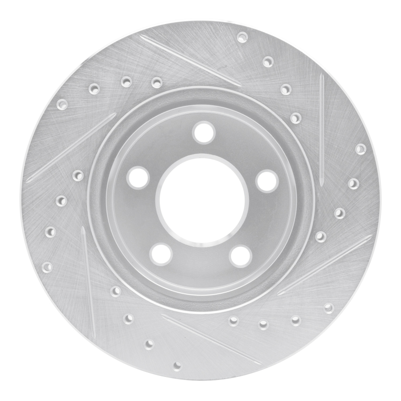 Picture of R1 95-02 Ford Explorer Front Left Drilled & Slotted Silver Brake Rotor