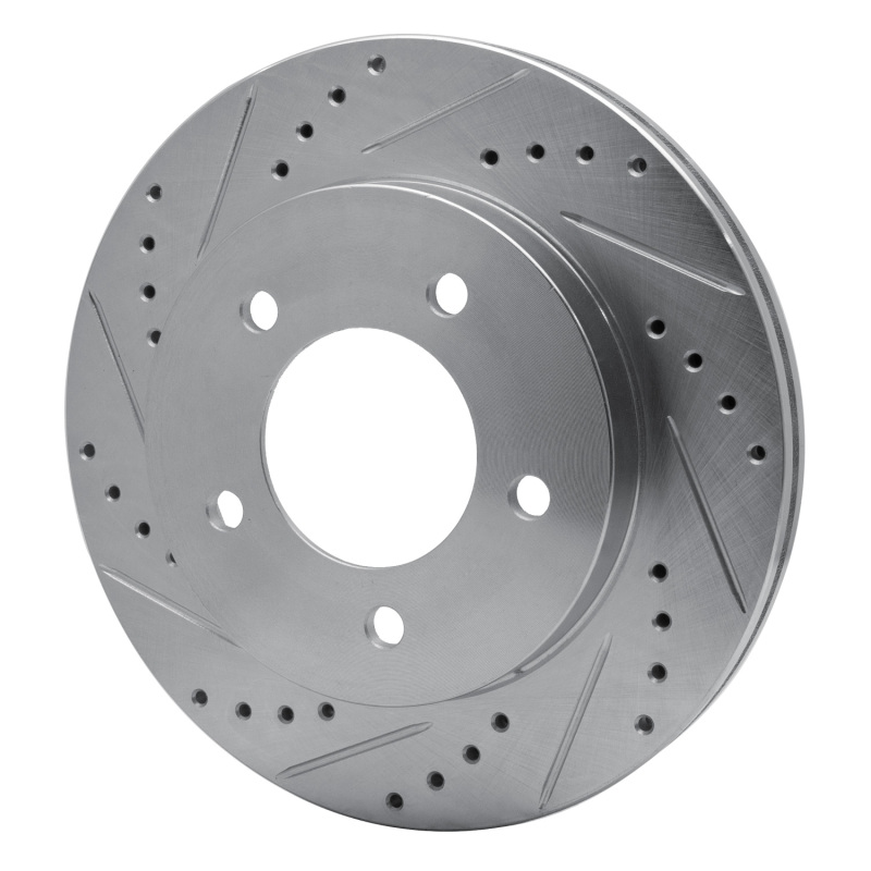 Picture of R1 97-04 Ford F-150 4WD Front Left Drilled & Slotted Silver Brake Rotor