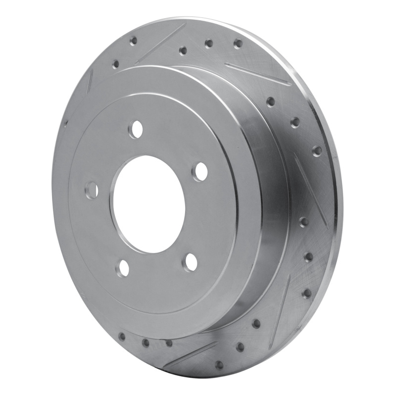 Picture of R1 97-04 Ford Expedition Rear Left Drilled & Slotted Silver Brake Rotor