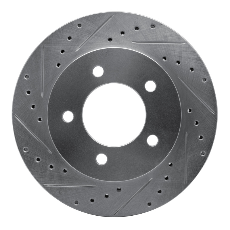 Picture of R1 97-02 Ford Expedition Front Left Drilled & Slotted Silver Brake Rotor