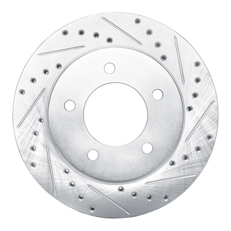Picture of R1 97-02 Ford Expedition Front Right Drilled & Slotted Silver Brake Rotor