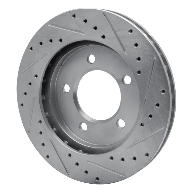 Picture of R1 97-02 Ford Expedition Front Left Drilled & Slotted Silver Brake Rotor