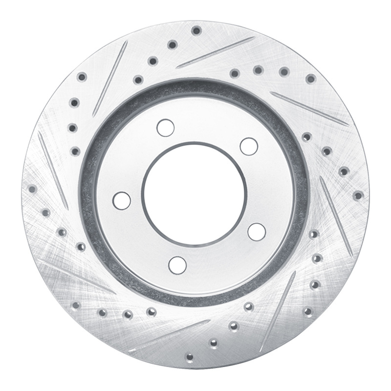 Picture of R1 97-02 Ford Expedition Front Right Drilled & Slotted Silver Brake Rotor