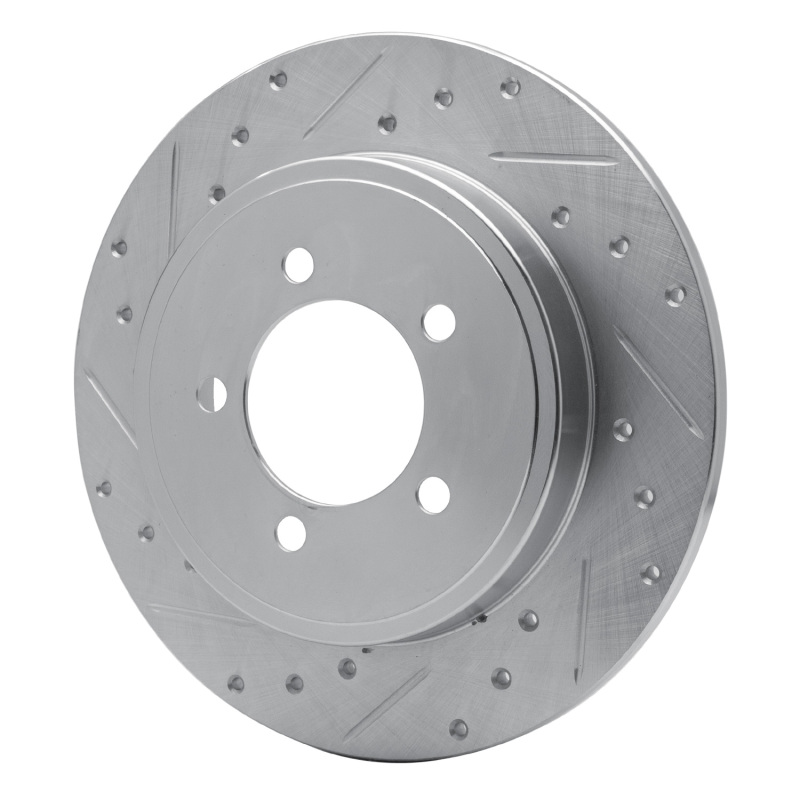 Picture of R1 02-10 Ford Explorer Sport Trac Rear Left Drilled & Slotted Silver Brake Rotor