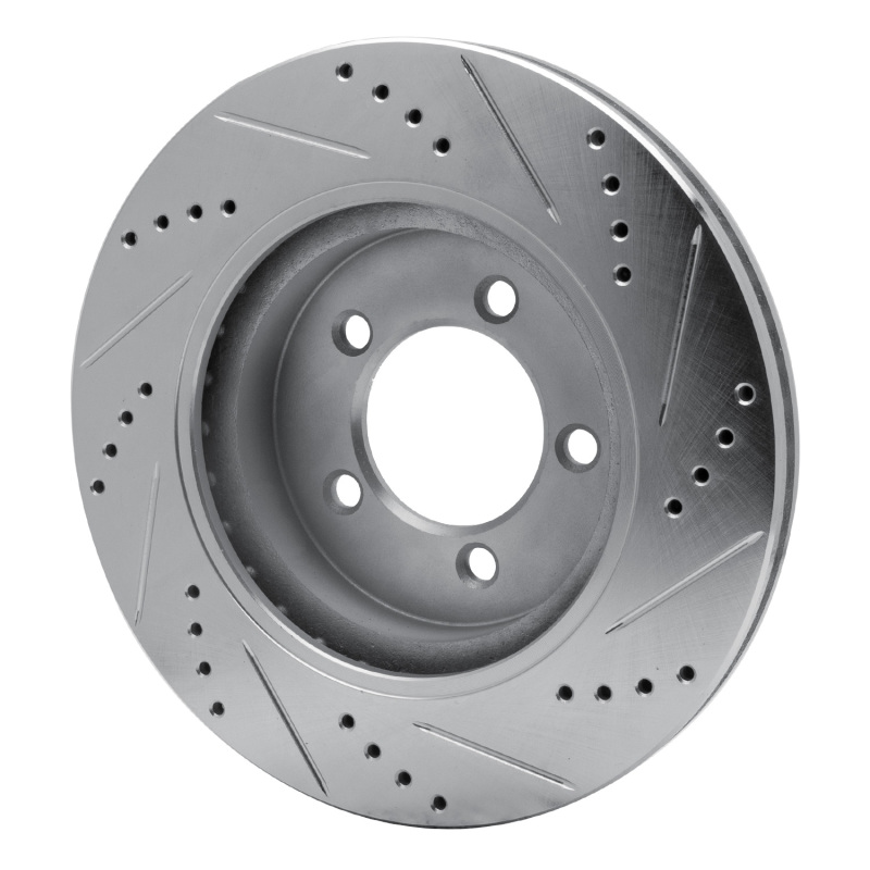 Picture of R1 02-05 Ford Explorer Front Left Drilled & Slotted Silver Brake Rotor