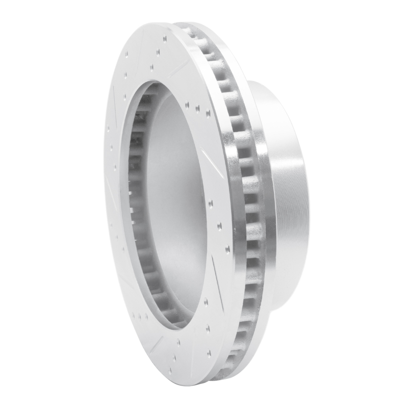 Picture of R1 99-05 Ford F-250 4WD (Super Duty) Front Right Drilled & Slotted Silver Brake Rotor