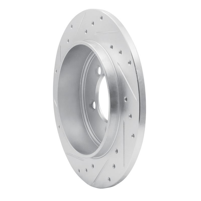 Picture of R1 02-10 Ford Explorer Rear Right Drilled & Slotted Silver Brake Rotor