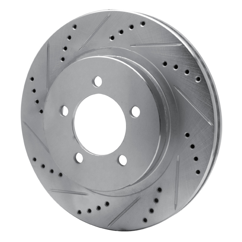 Picture of R1 02-05 Ford Explorer Front Left Drilled & Slotted Silver Brake Rotor