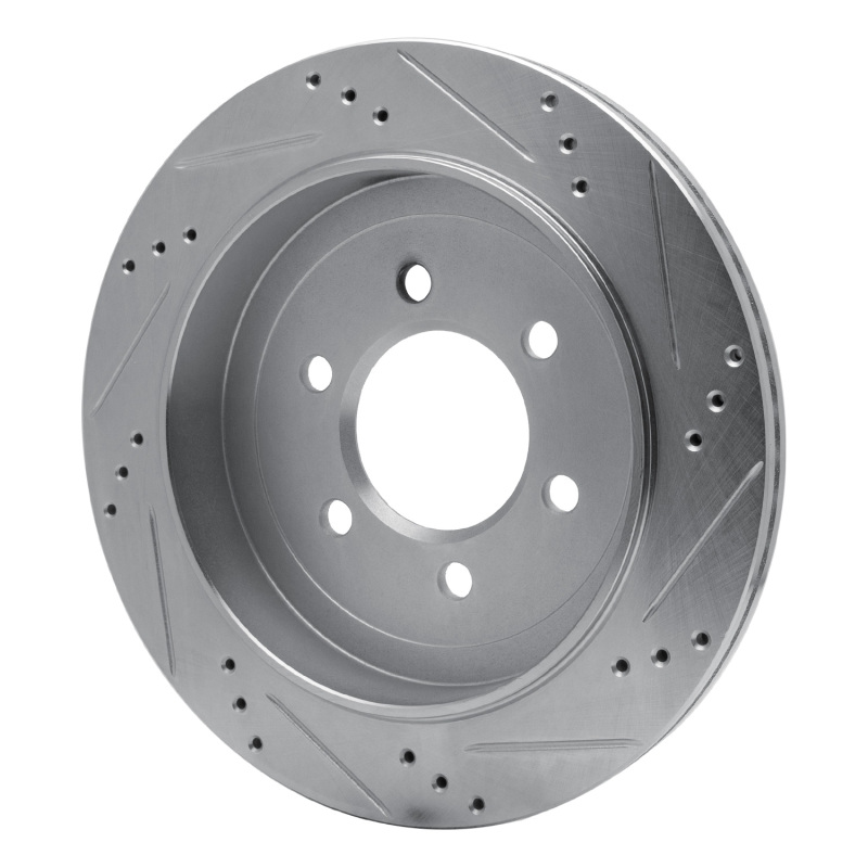 Picture of R1 02-06 Ford Expedition Rear Left Drilled & Slotted Silver Brake Rotor