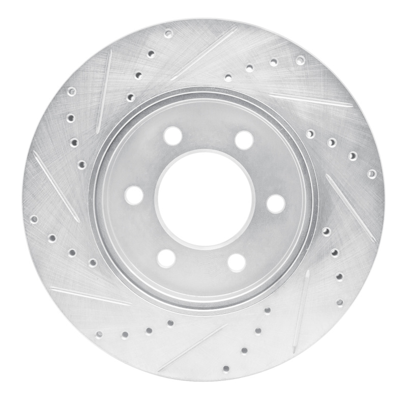 Picture of R1 02-06 Ford Expedition Front Right Drilled & Slotted Silver Brake Rotor