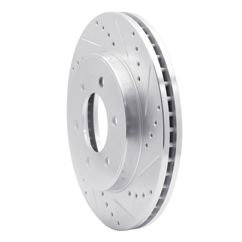 Picture of R1 04-08 Ford F-150 4WD Front Right Drilled & Slotted Silver Brake Rotor