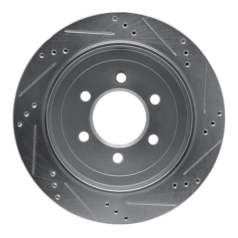 Picture of R1 02-06 Ford Expedition Rear Left Drilled & Slotted Silver Brake Rotor