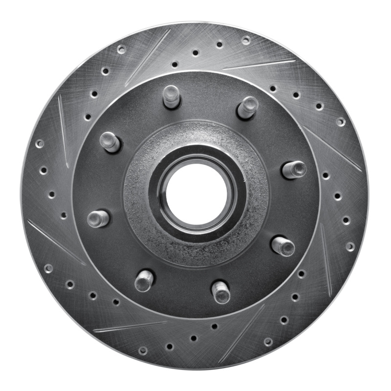 Picture of R1 03-05 Ford F-250 2WD (Super Duty) Front Left Drilled & Slotted Silver Brake Rotor