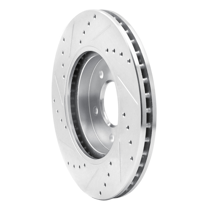 Picture of R1 05-12 Ford Escape Front Right Drilled & Slotted Silver Brake Rotor