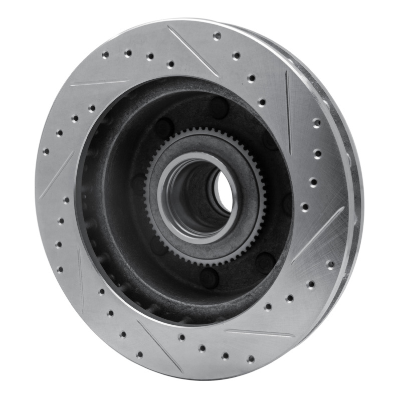 Picture of R1 03-05 Ford F-250 2WD (Super Duty) Front Left Drilled & Slotted Silver Brake Rotor