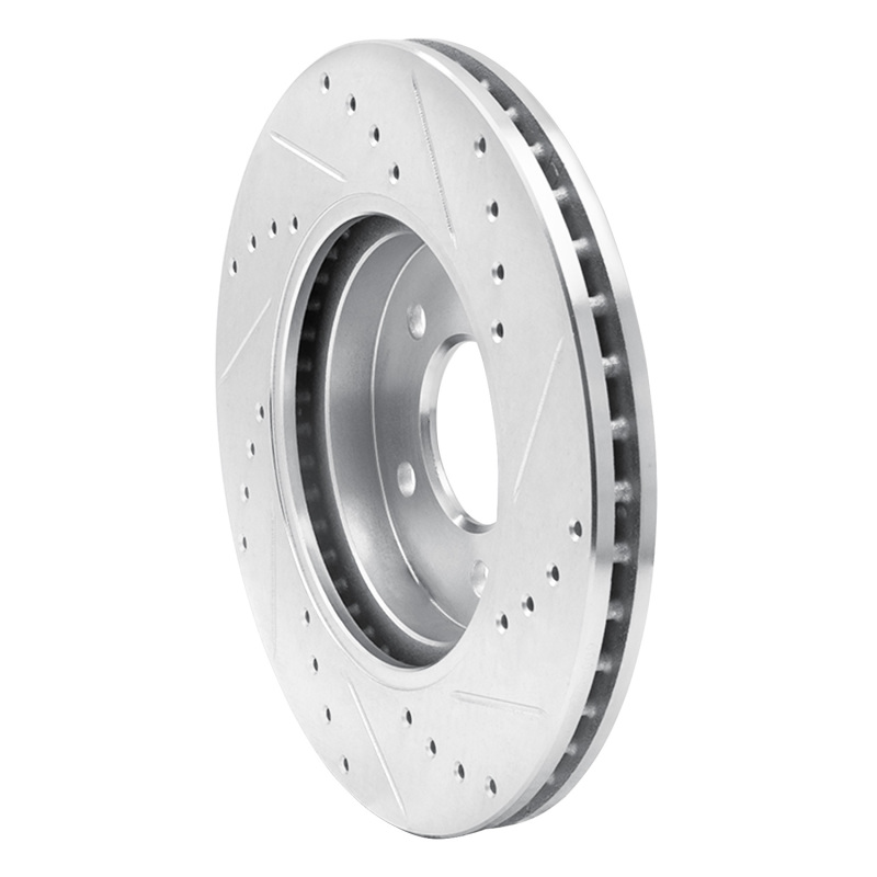 Picture of R1 05-12 Ford Escape Front Left Drilled & Slotted Silver Brake Rotor