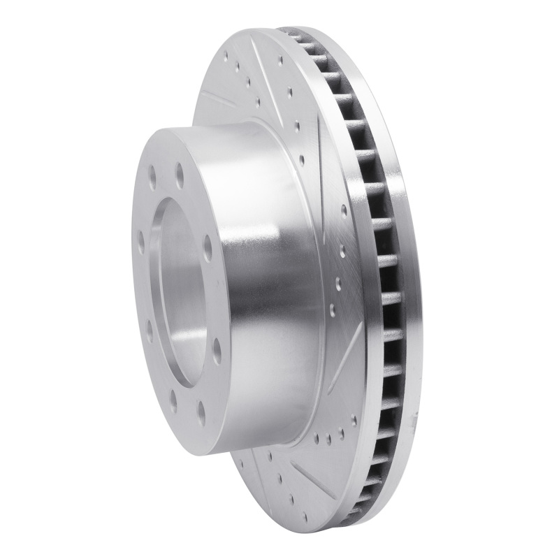 Picture of R1 05-12 Ford F-250 4WD (Super Duty) Front Right Drilled & Slotted Silver Brake Rotor