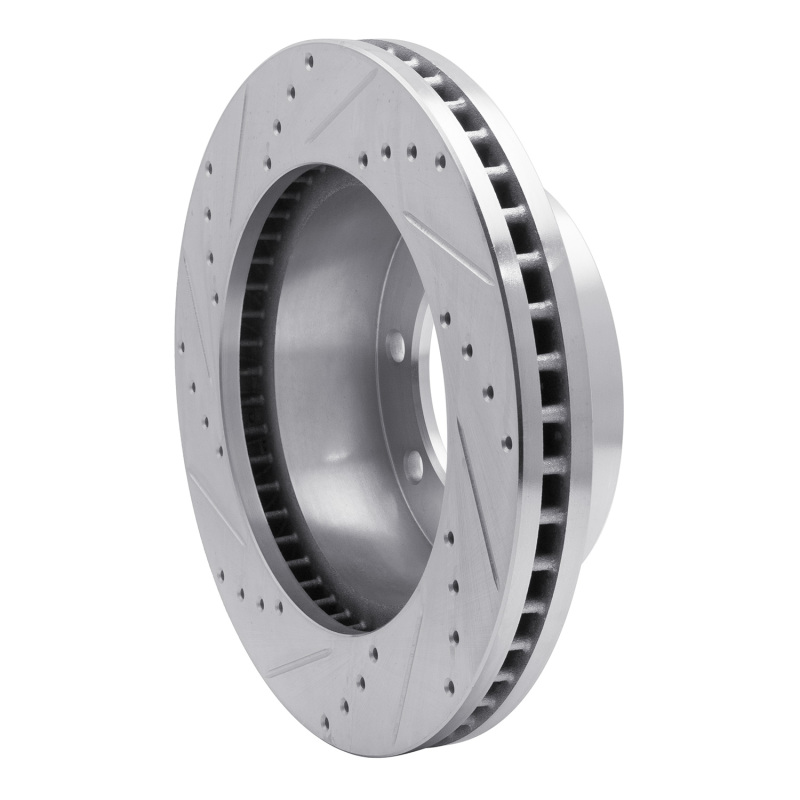 Picture of R1 05-12 Ford F-250 4WD (Super Duty) Front Right Drilled & Slotted Silver Brake Rotor