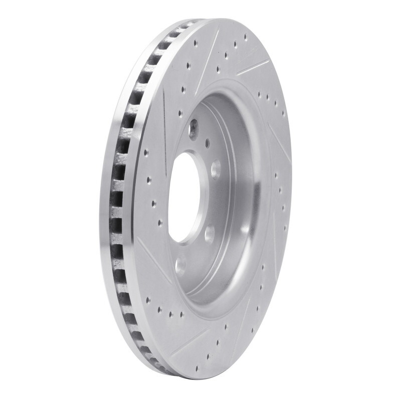 Picture of R1 07-21 Ford F-150 RWD Front Right Drilled & Slotted Silver Brake Rotor