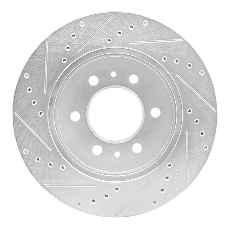 Picture of R1 09-09 Ford F-150 RWD Front Right Drilled & Slotted Silver Brake Rotor