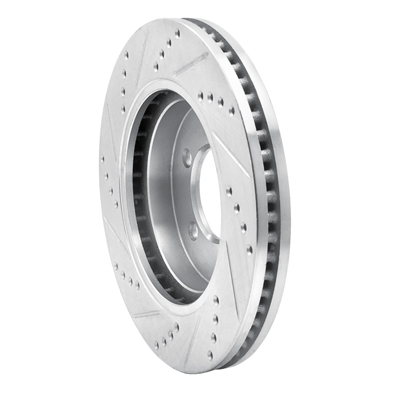 Picture of R1 06-10 Ford Explorer Sport Trac Front Right Drilled & Slotted Silver Brake Rotor