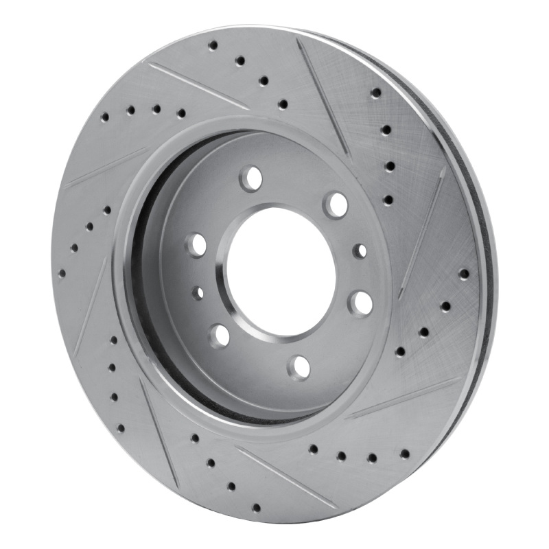 Picture of R1 09-09 Ford F-150 RWD Front Left Drilled & Slotted Silver Brake Rotor