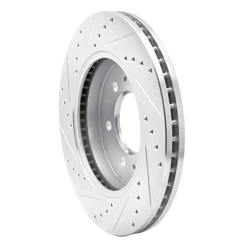 Picture of R1 09-09 Ford F-150 RWD Front Right Drilled & Slotted Silver Brake Rotor
