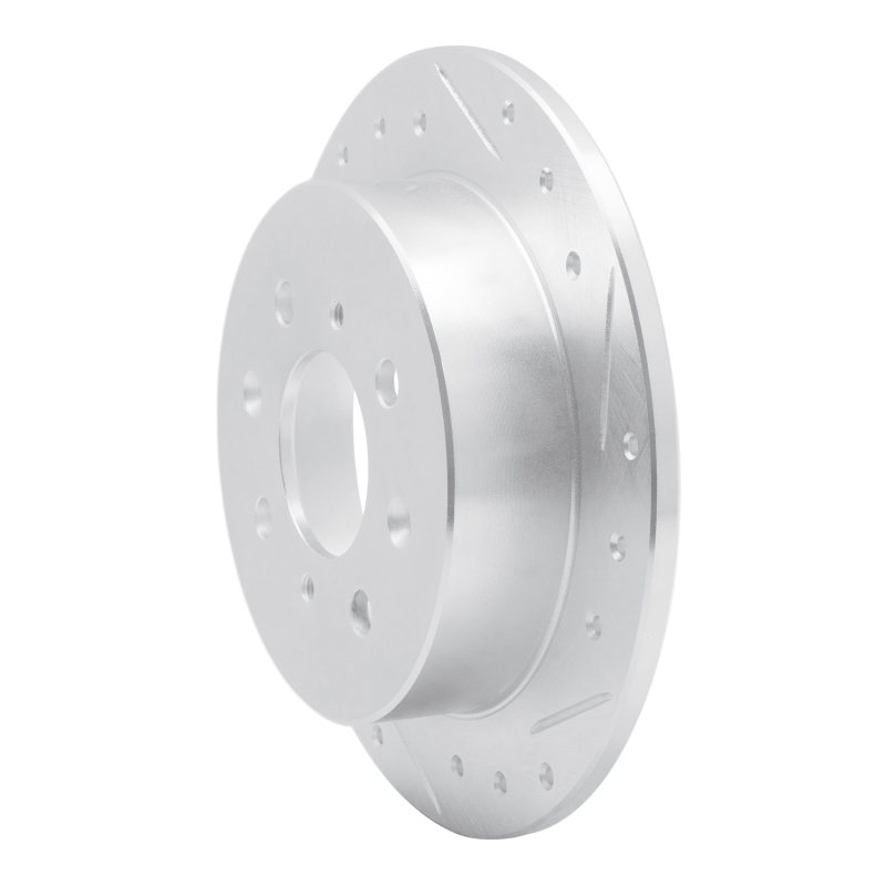 Picture of R1 88-01 Acura Integra Rear Right Drilled & Slotted Silver Brake Rotor