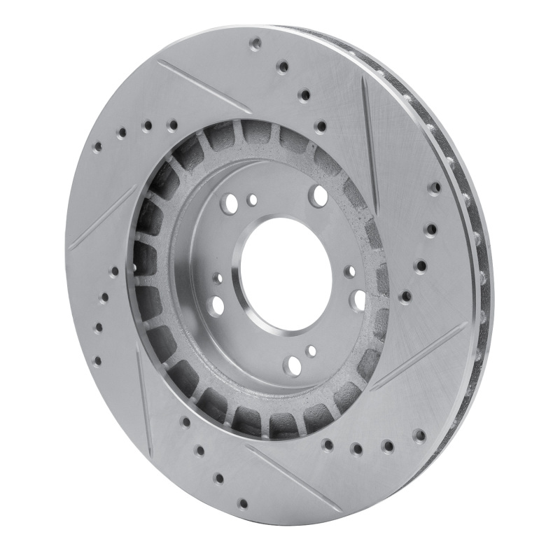Picture of R1 00-09 Honda S2000 Front Left Drilled & Slotted Silver Brake Rotor