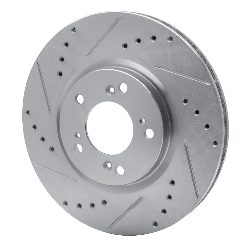 Picture of R1 00-09 Honda S2000 Front Left Drilled & Slotted Silver Brake Rotor