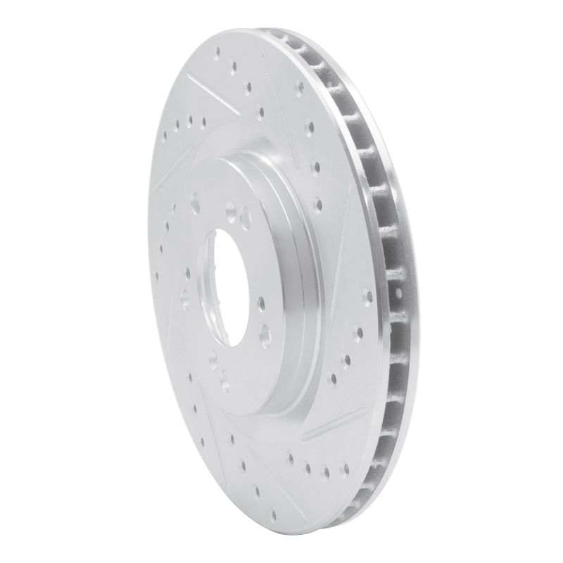 Picture of R1 00-09 Honda S2000 Front Right Drilled & Slotted Silver Brake Rotor