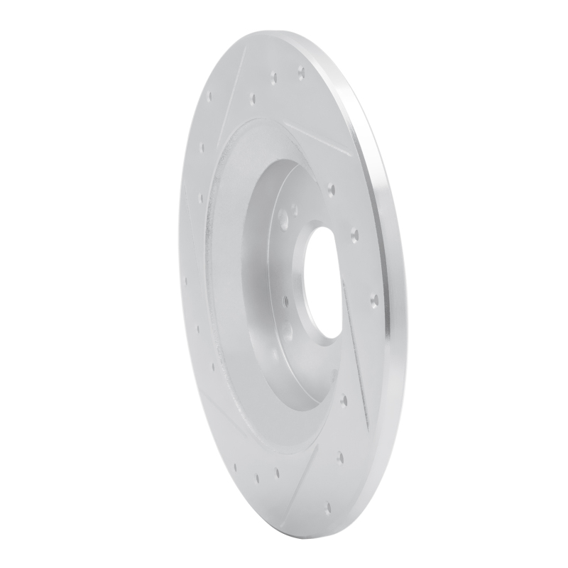 Picture of R1 00-09 Honda S2000 Rear Right Drilled & Slotted Silver Brake Rotor
