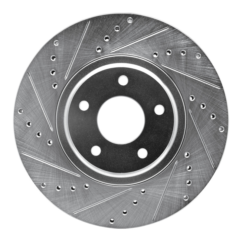 Picture of R1 03-05 Nissan Murano Front Left Drilled & Slotted Silver Brake Rotor