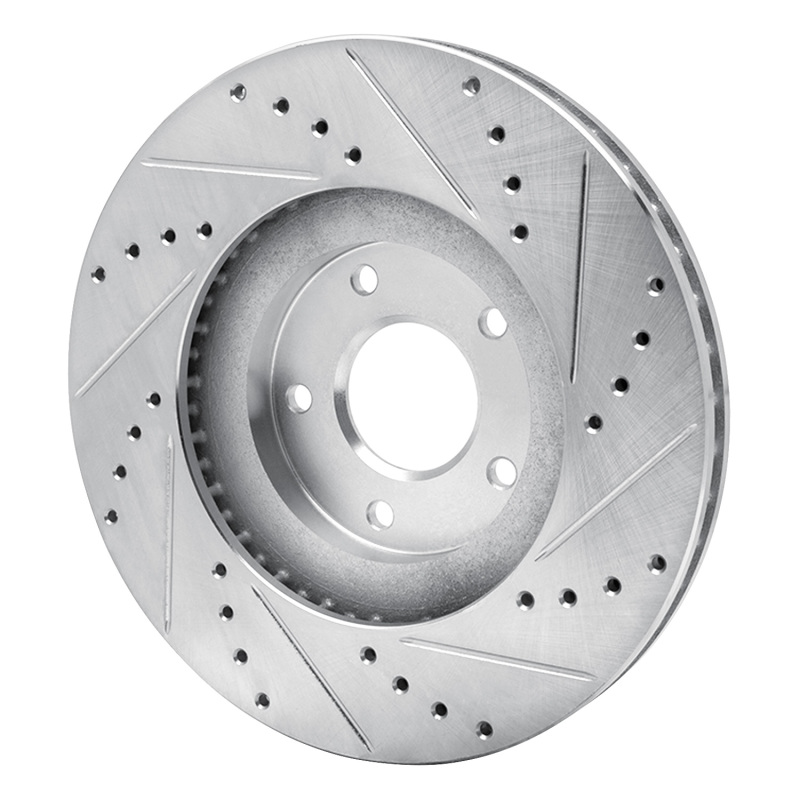 Picture of R1 03-05 Nissan Murano Front Left Drilled & Slotted Silver Brake Rotor