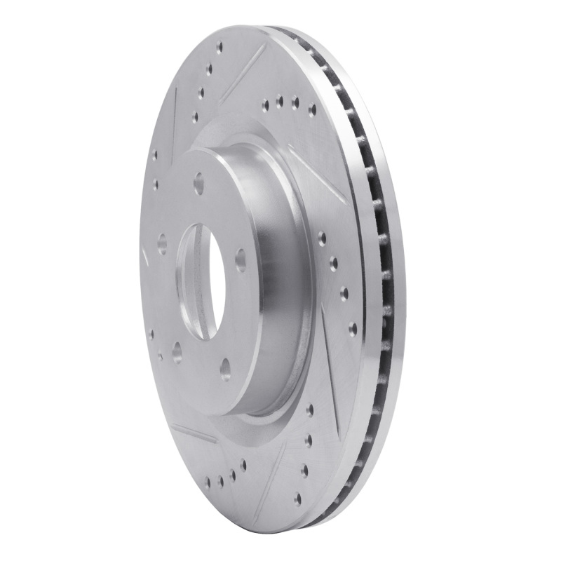 Picture of R1 07-13 Nissan Altima Front Left Drilled & Slotted Silver Brake Rotor