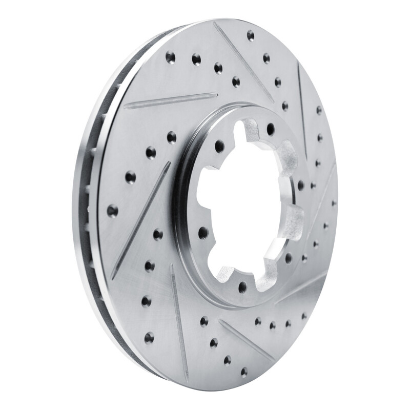 Picture of R1 96-04 Infiniti QX4 Front Right Drilled & Slotted Silver Brake Rotor