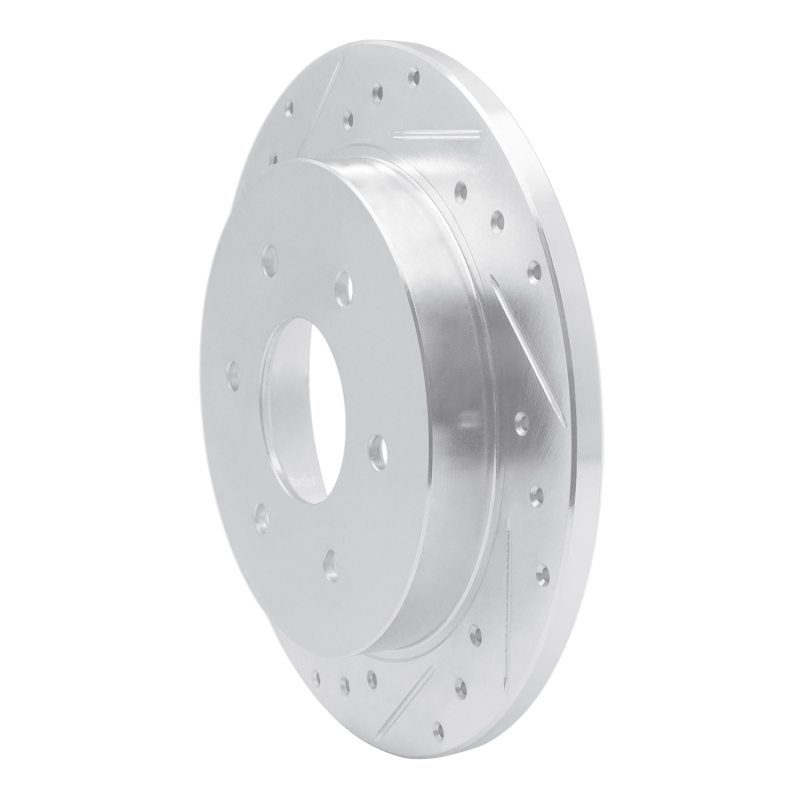 Picture of R1 04-15 Infiniti QX56 Rear Left Drilled & Slotted Silver Brake Rotor
