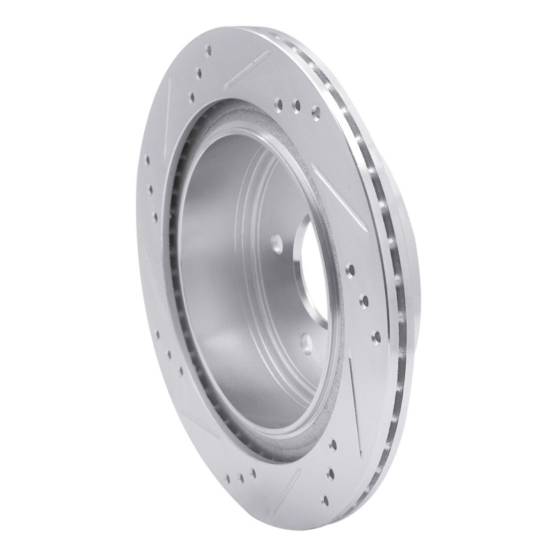 Picture of R1 02-25 Infiniti G35 Rear Right Drilled & Slotted Silver Brake Rotor