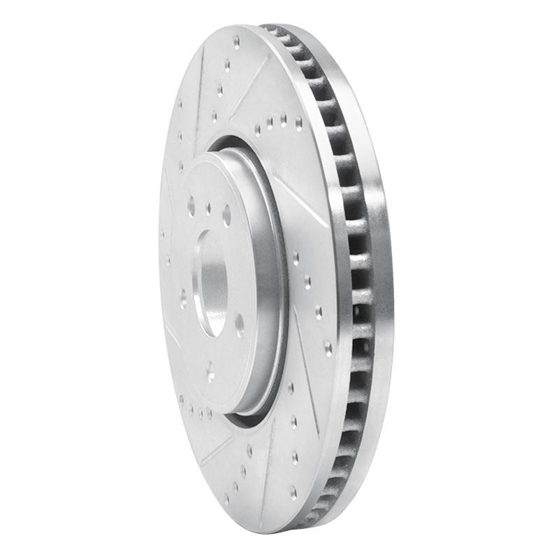 Picture of R1 05-14 Infiniti FX37 Front Left Drilled & Slotted Silver Brake Rotor