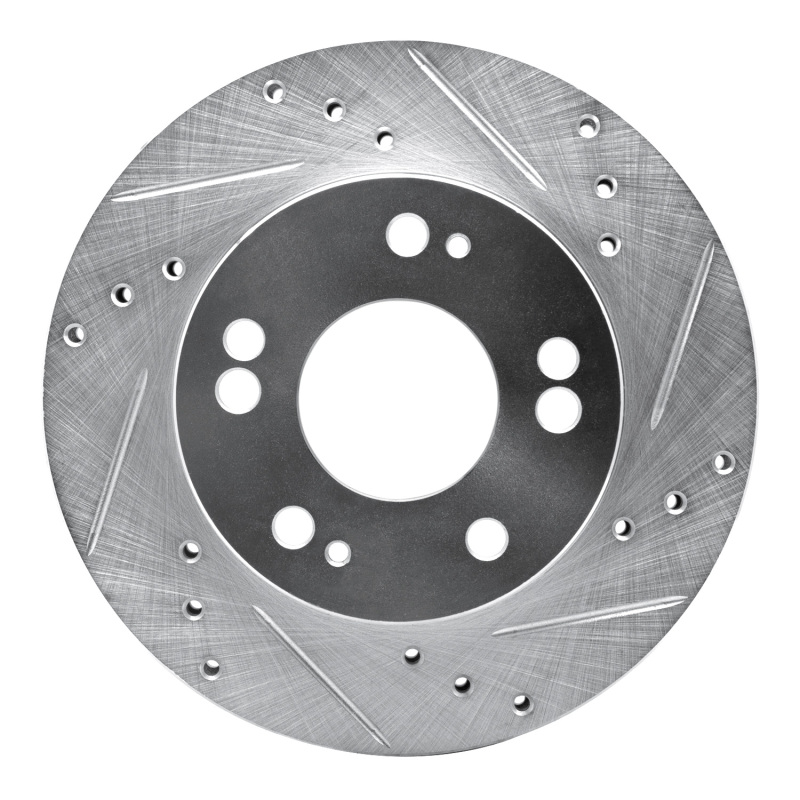 Picture of R1 90-05 Chrysler SEBRING Front Right Drilled & Slotted Silver Brake Rotor