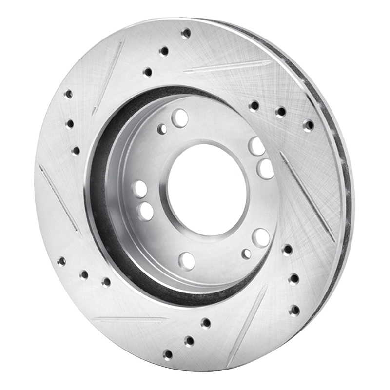 Picture of R1 90-05 Chrysler SEBRING Front Right Drilled & Slotted Silver Brake Rotor