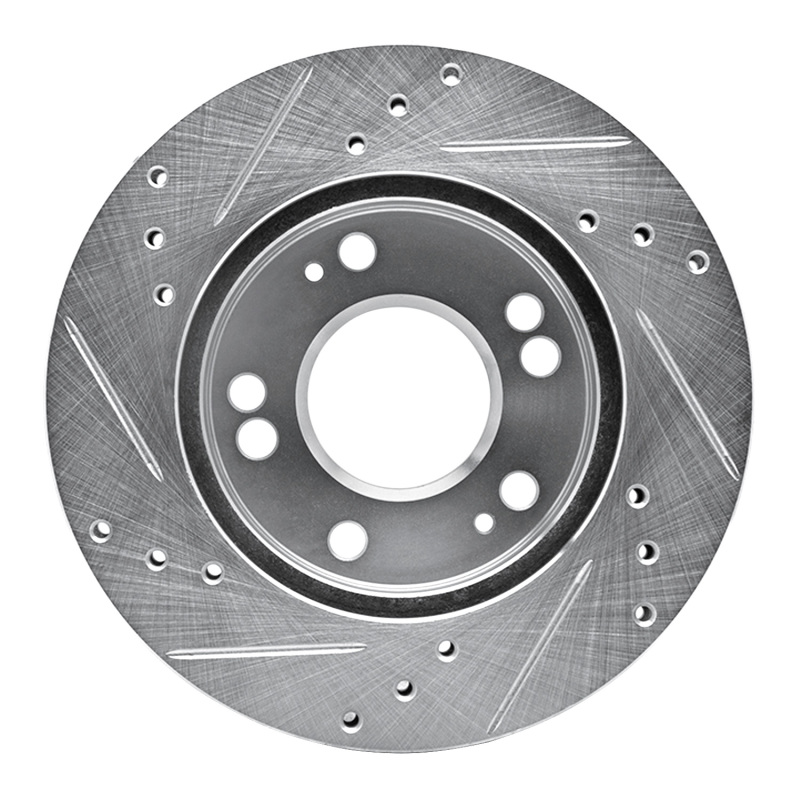 Picture of R1 90-05 Chrysler SEBRING Front Right Drilled & Slotted Silver Brake Rotor