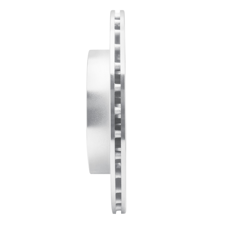 Picture of R1 08-15 Mitsubishi Lancer Rear Left Drilled & Slotted Silver Brake Rotor