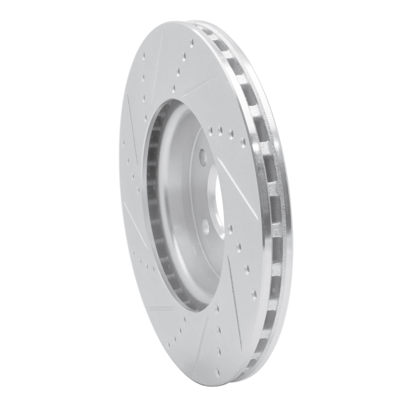 Picture of R1 08-25 Audi A4 (USA/Canada) Front Right Drilled & Slotted Silver Brake Rotor